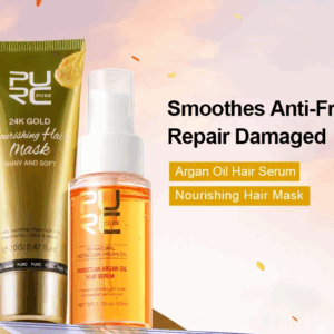Morocco Argan Oil Hair Serum & 24K Gold Hair Mask Sets