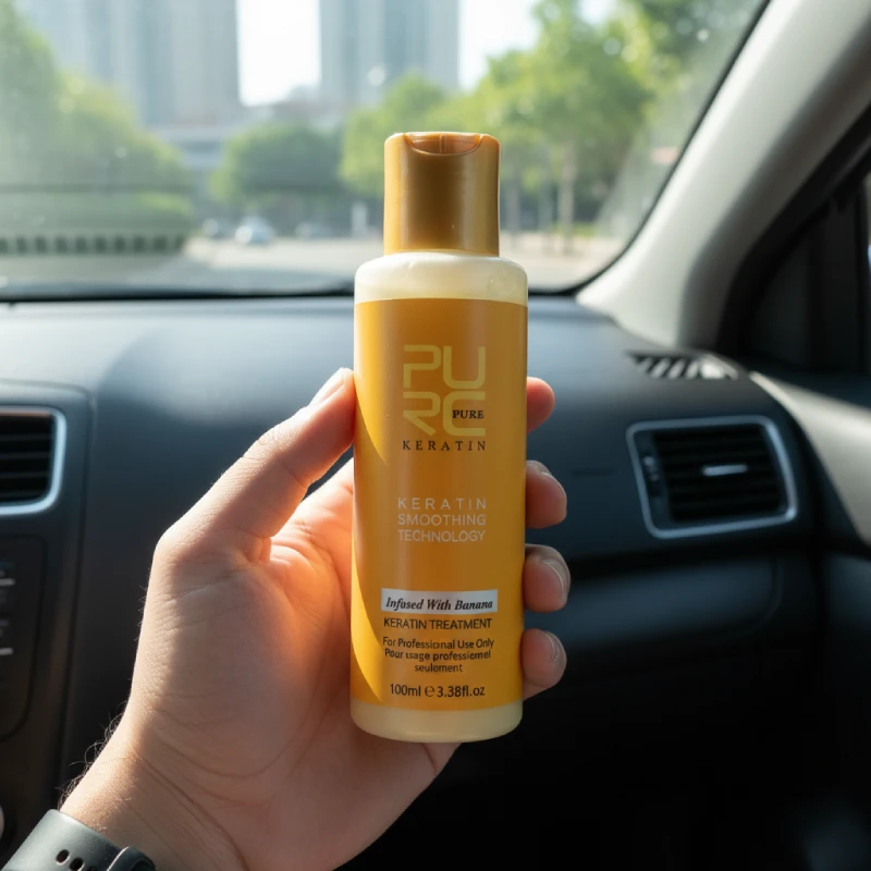 Banana Flavor Keratin & Purifying Shampoo Combo purc banana flavor keratin treatment 1
