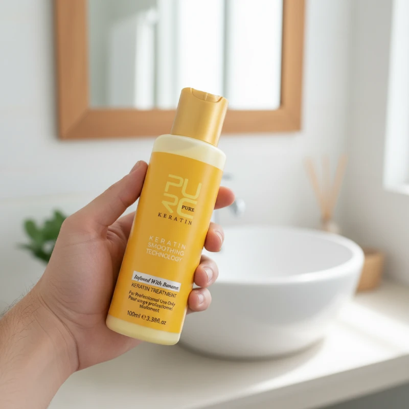 Banana Flavor Keratin & Purifying Shampoo Combo purc banana flavor keratin treatment 2