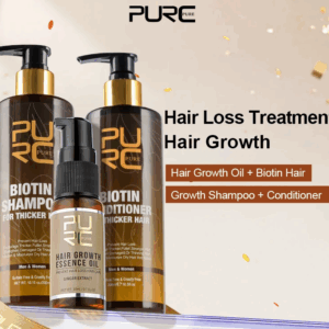 Biotin Hair Growth Shampoo, Conditioner & Hair Growth Oil - Set of 3