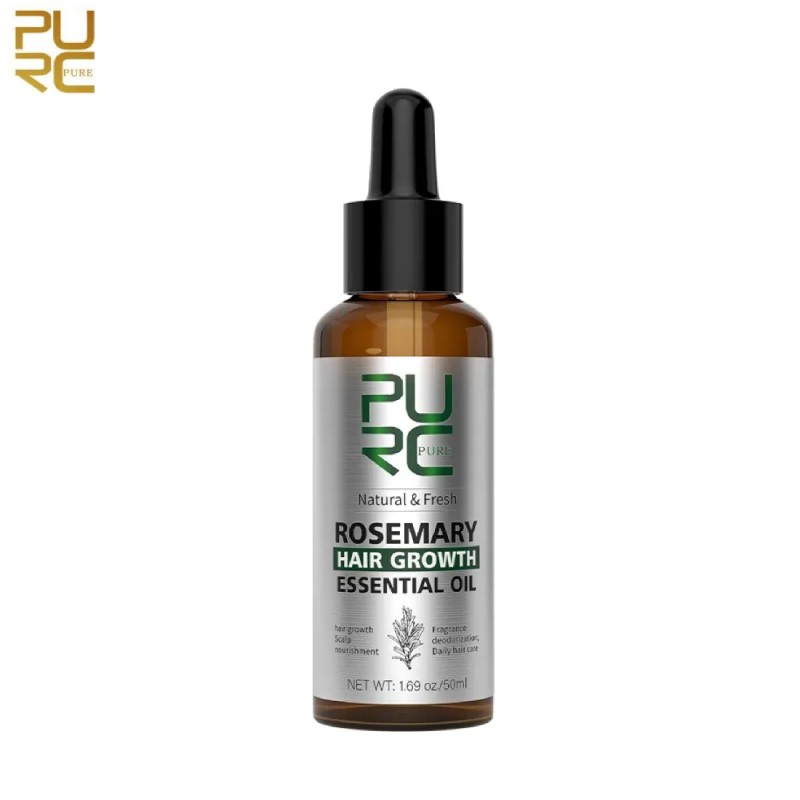Rosemary Hair Growth Oil & Moroccan Argan Oil Shampoo Combo purc rosemary hair growth essential oil