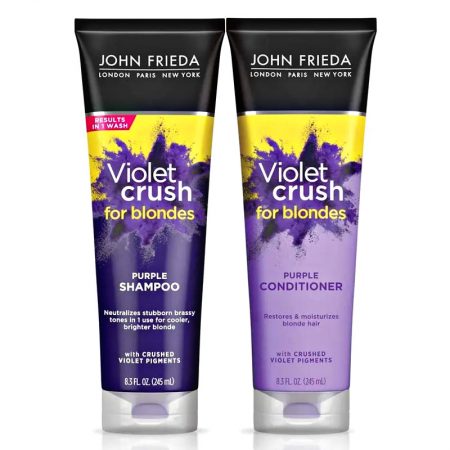  John Frieda Violet Crush For Blondes Purple Shampoo and Conditioner