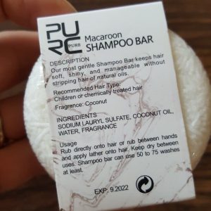 purcorganics - macaroon shampo bar 3